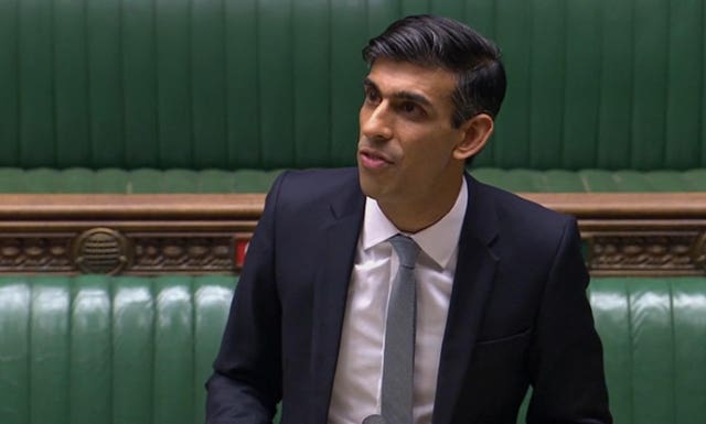Chancellor of the Exchequer Rishi Sunak