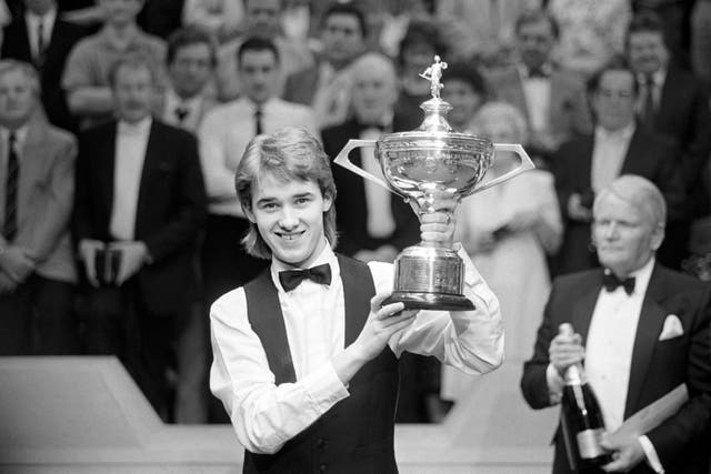 Stephen Hendry became the youngest ever world champion in 1990 (PA)