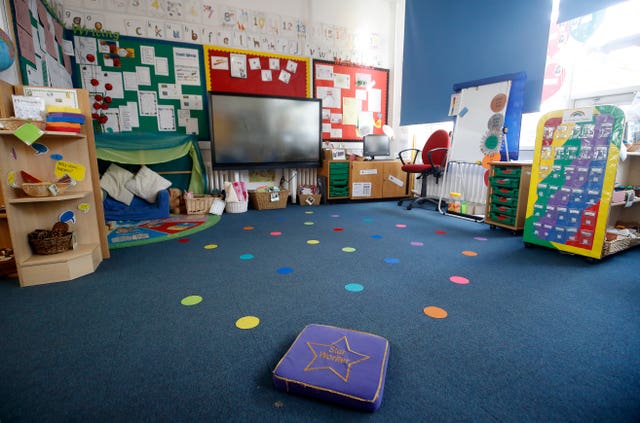 A primary school classroom