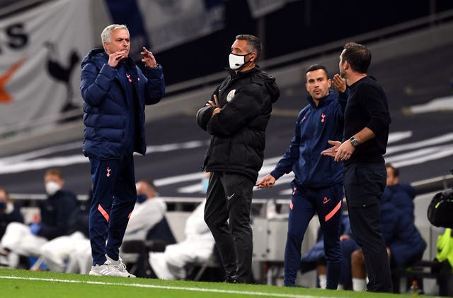 Jose Mourinho and Frank Lampard clashed in a Carabao Cup tie at Tottenham Hotspur Stadium earlier this season