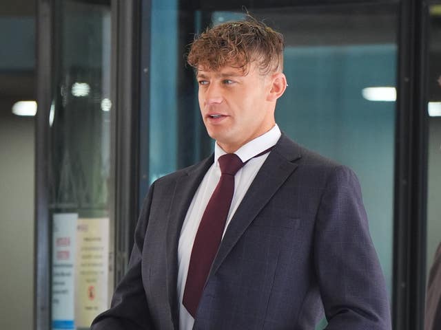 Reality star Scott Timlin at Southwark Crown Court