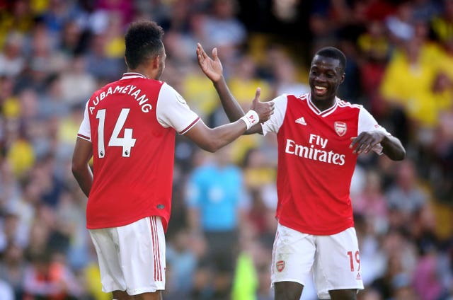 Emery will be hoping Pepe and Pierre-Emerick Aubameyang can forge an understanding on the pitch.