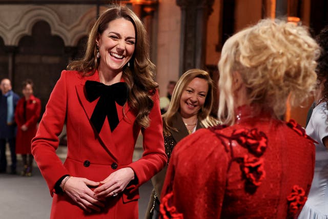 The Princess of Wales chats to Paloma Faith