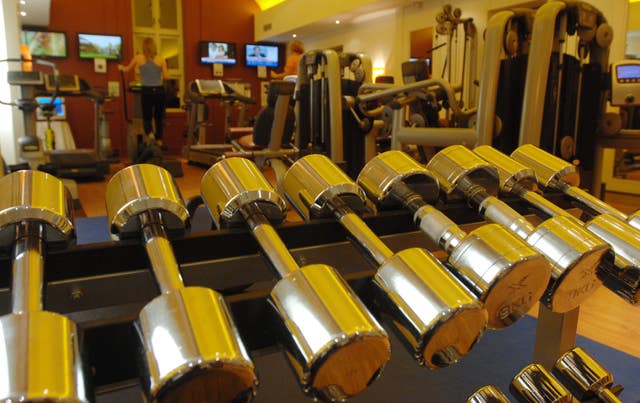 Gym equipment (Barry Batchelor/PA)