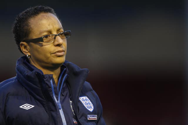 Hope Powell, pictured in 2010, managed England for 15 years