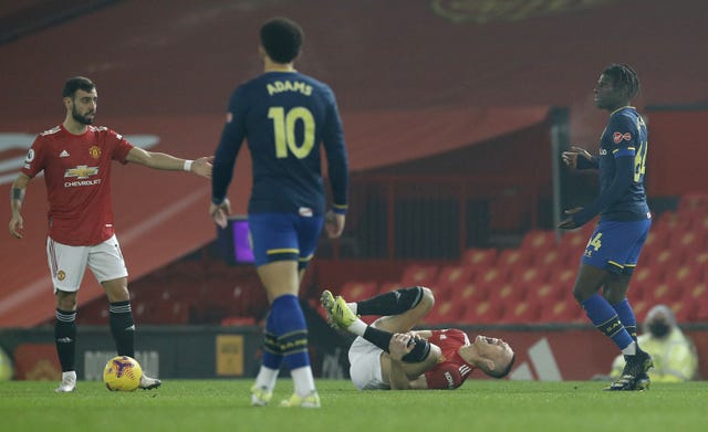 Alex Jankewitz was sent off for a bad challenge on Scott McTominay