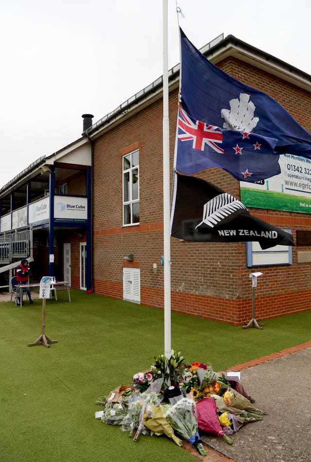 Tributes at East Grinstead Rugby Club