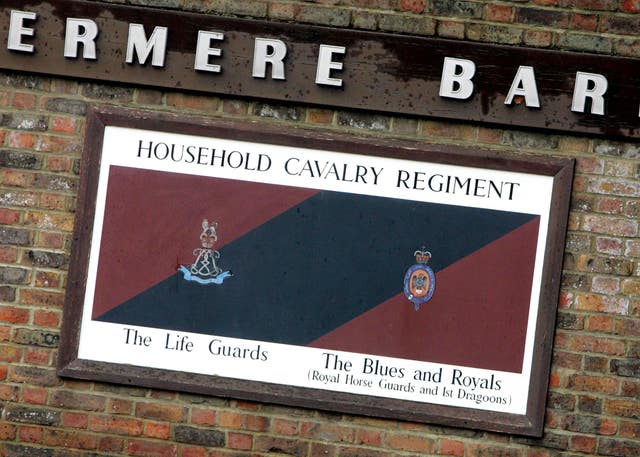 The Household Cavalry Regiment is based at Combermere  Barracks (Tim Ockenden/PA)