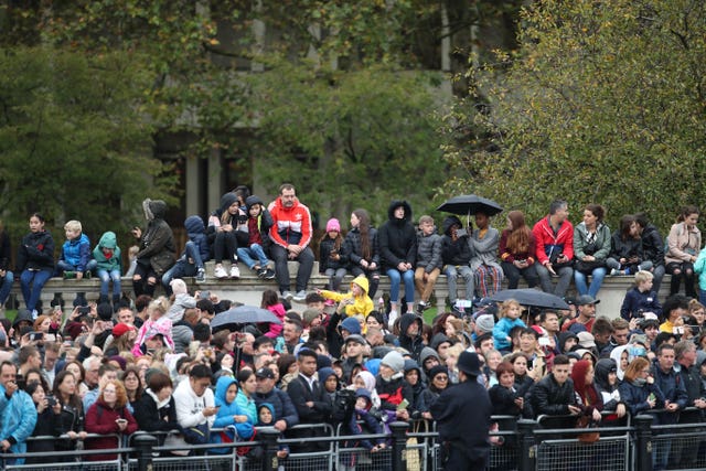 Members of the public near Canada Gate