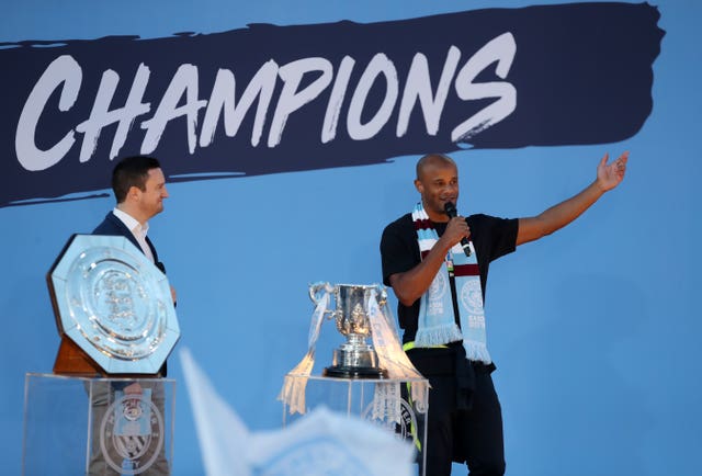 Vincent Kompany left City in the summer, urging the club to push on and win the Champions League 