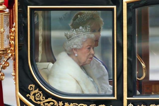 The Queen leaves Buckingham Palace