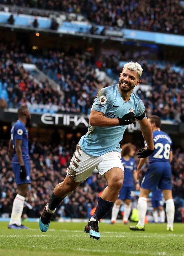 Aguero's treble was a record-equalling 11th in the Premier League
