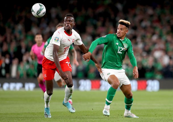 Callum Robinson, right, was injured on Thursday evening