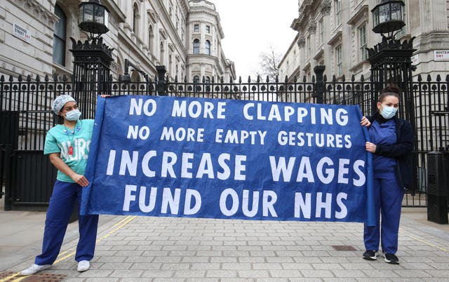 Nurses' pay campaigners