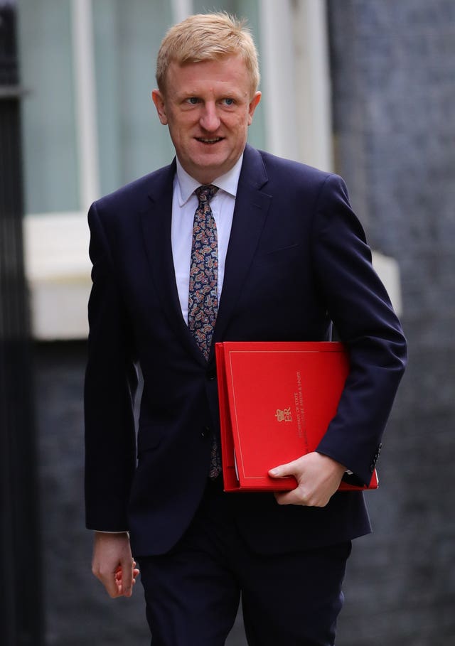 Culture secretary Oliver Dowden is involved in the discussions on how sport can safely return