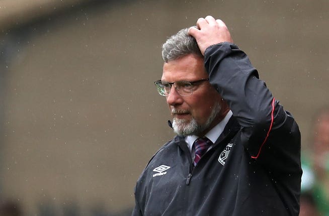 Hearts had only won one Ladbrokes Premiership game under Craig Levein this term