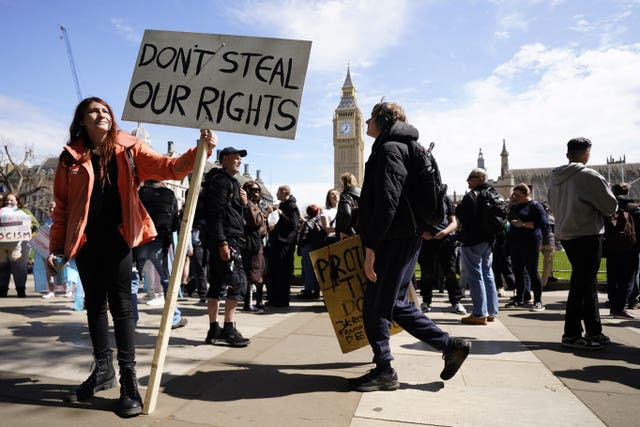 2010 Equality Act legal ruling rally