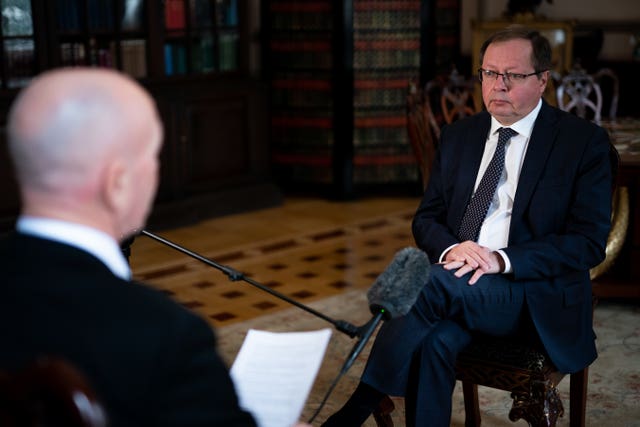 Andrei Kelin during an interview with the PA news agency