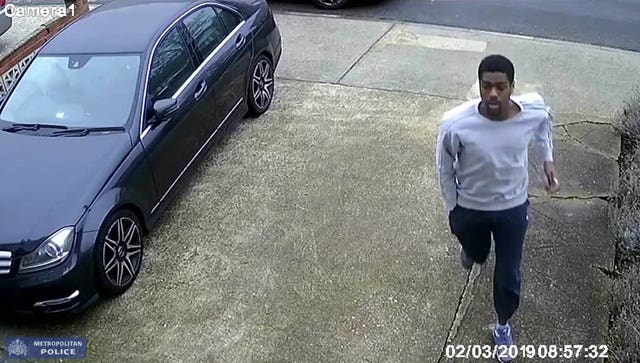 CCTV grab issued by the Metropolitan Police of Svenson Ong-a-Kwie
