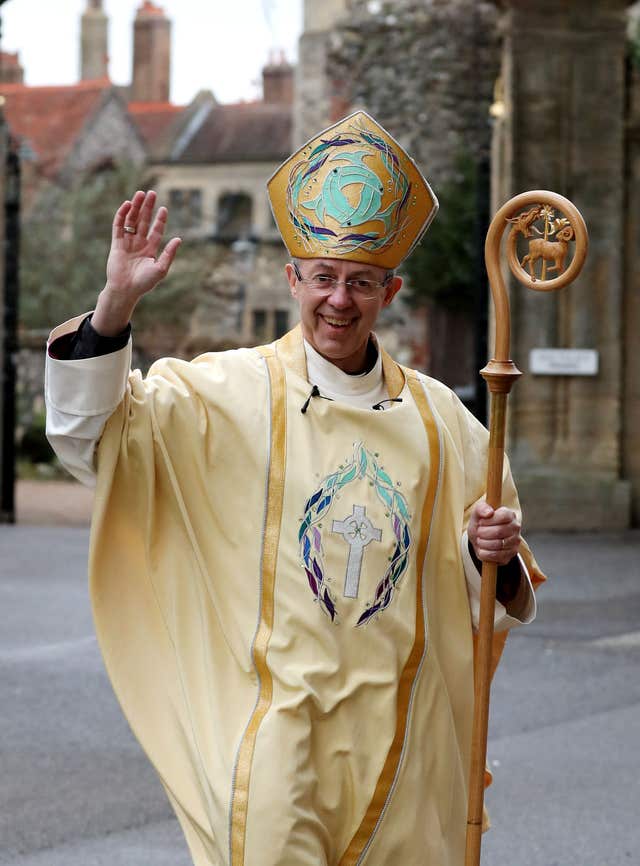 The Archbishop of Canterbury Justin Welby (Gareth Fuller/PA)