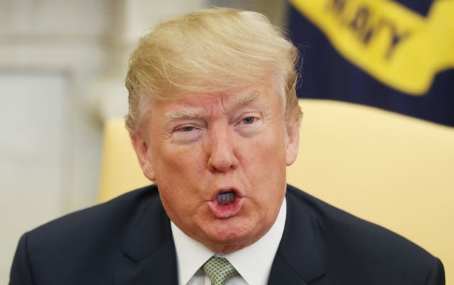 Donald Trump has made Joe Biden's cognitive abilities a campaign issue (Niall Carson/PA)