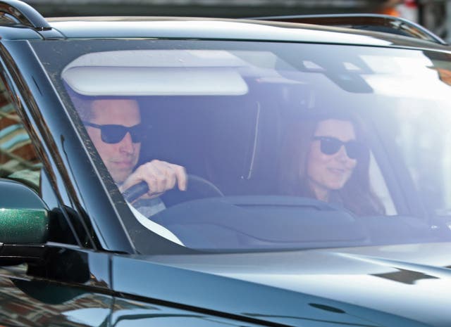 The Duke and Duchess of Cambridge arrive at Kensington Palace in London the day after attending the wedding of the Duke and Duchess of Sussex (Yui Mok/PA)