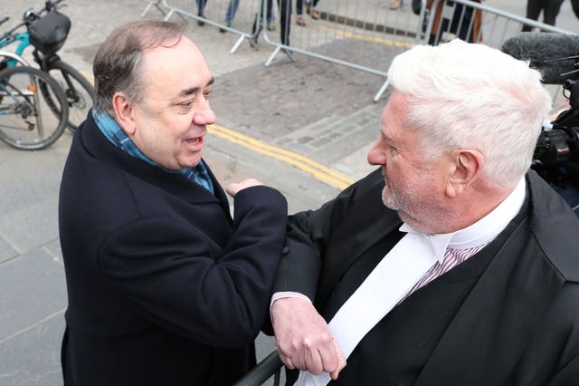 Alex Salmond and Gordon Jackson QC