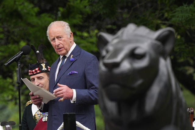 King visits Scotland for Holyrood Week