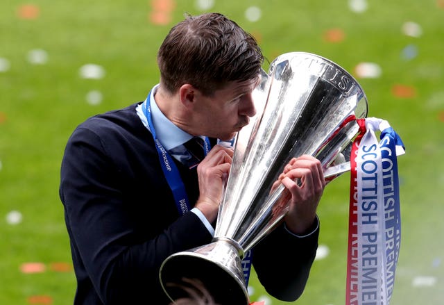 Gerrard led Rangers to the 2020/21 Scottish Premiership title 