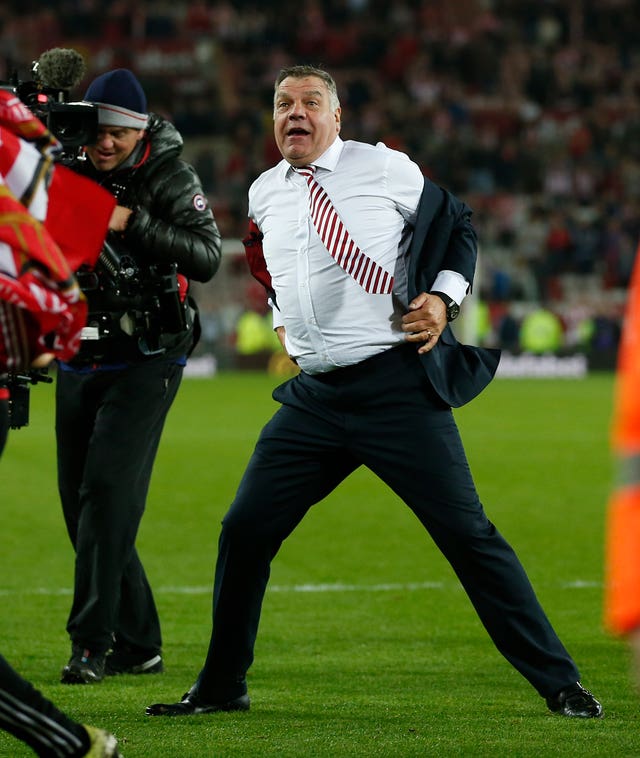 Sam Allardyce celebrates survival with Sunderland