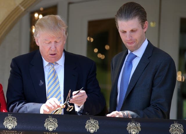 Donald and Eric Trump