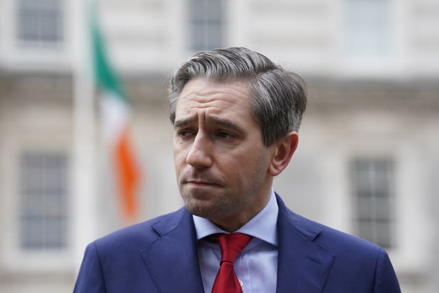 Simon Harris looking concerned