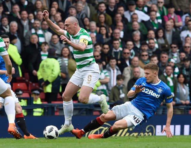 Old Firm games are usually more about meaty challenges than fancy football 