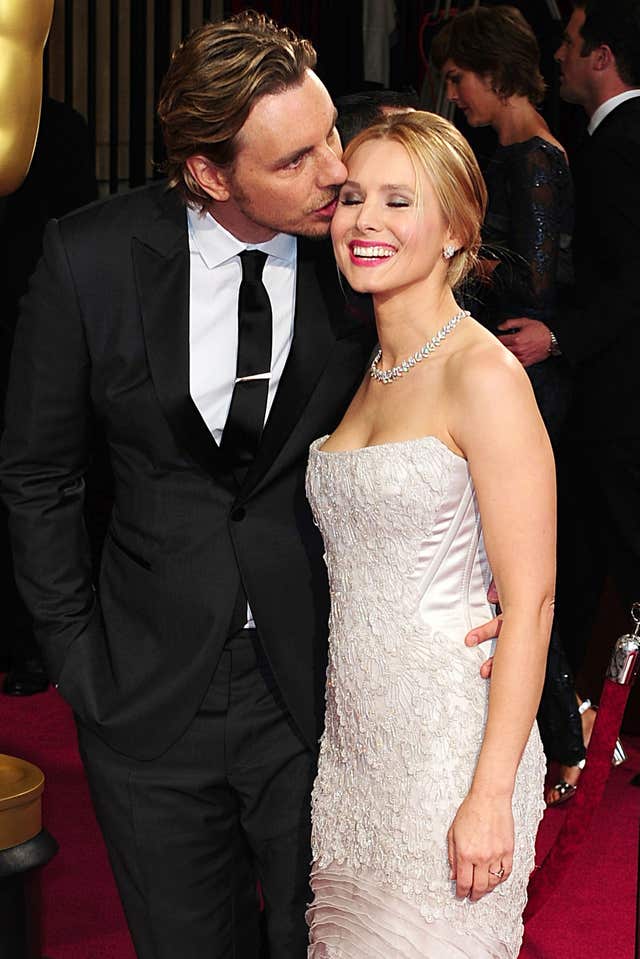 Hollywood star Kristen Bell and her husband Dax Shepard (Ian West/PA)