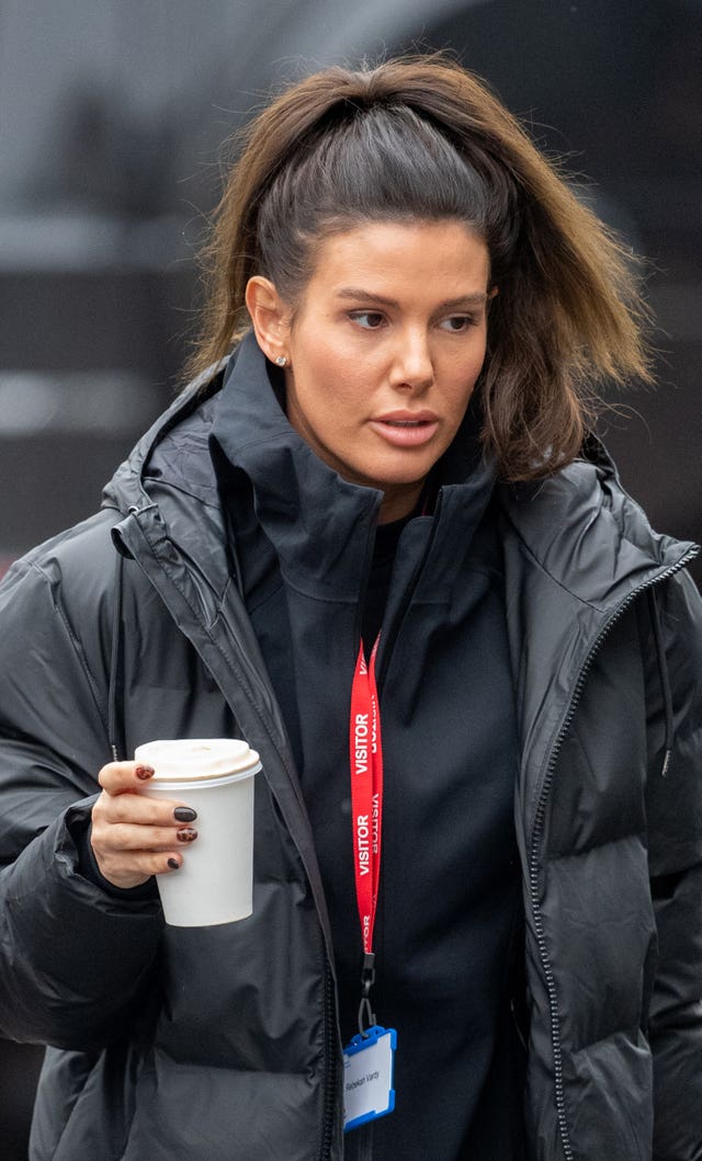Rebekah Vardy attending Dancing On Ice training