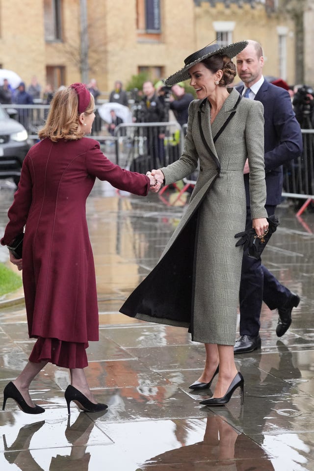The Prince and Princess of Wales arrive at Canterbury Cathedral