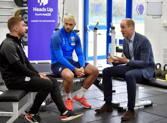 Duke of Cambridge visits West Brom FC