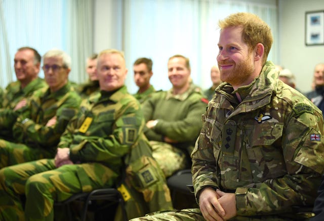 Duke of Sussex in the Exercise Clockwork briefing