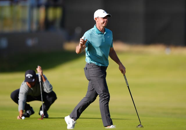 Rory McIlroy finished his round with three birdies
