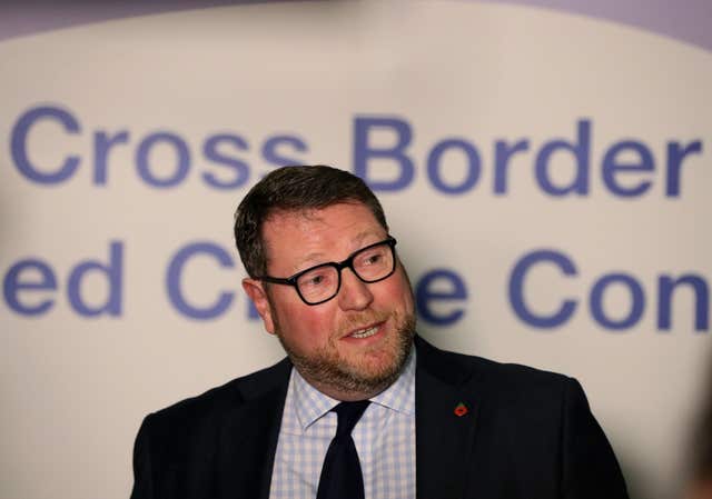 PSNI Deputy Chief Constable Stephen Martin speaking to the media during the conference
