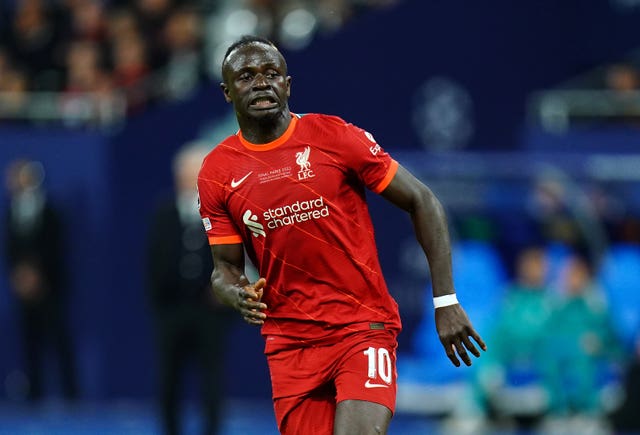 Liverpool’s Sadio Mane during the UEFA Champions League Final at the Stade de France, Paris