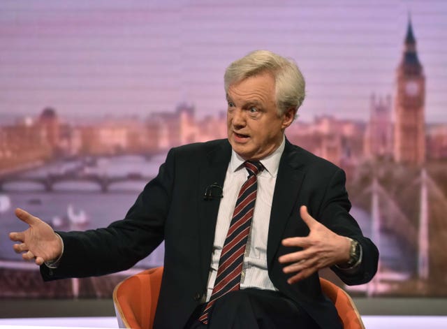 David Davis speaks on the BBC's Andrew Marr Show
