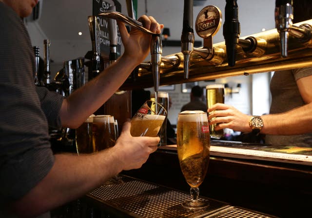 Drinks being poured