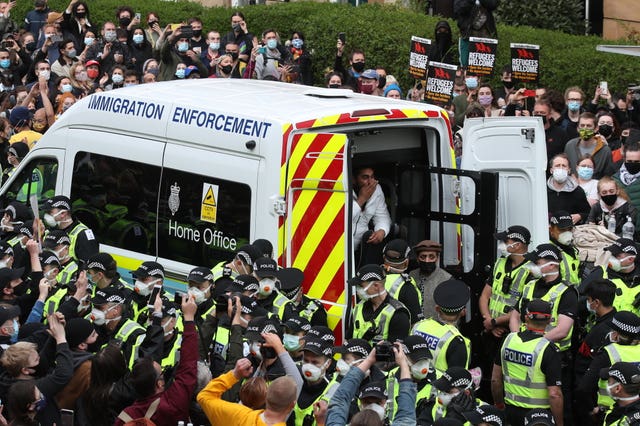 Glasgow immigration protest