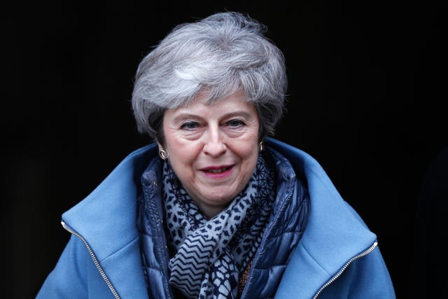 Theresa May promised a cross-government approach to tackling knife crime (Adrian Dennis/PA)