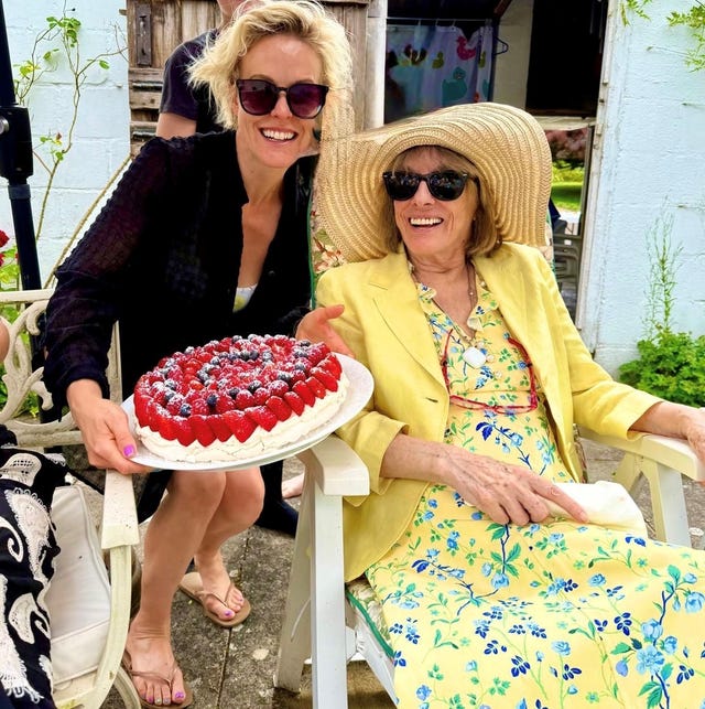 Dame Esther Rantzen with daughter Rebecca