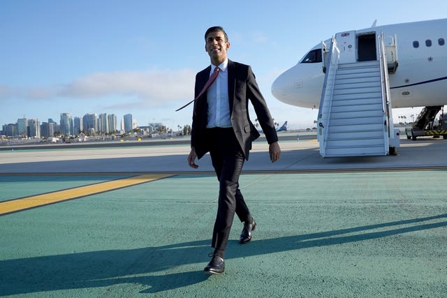 Rishi Sunak visit to US
