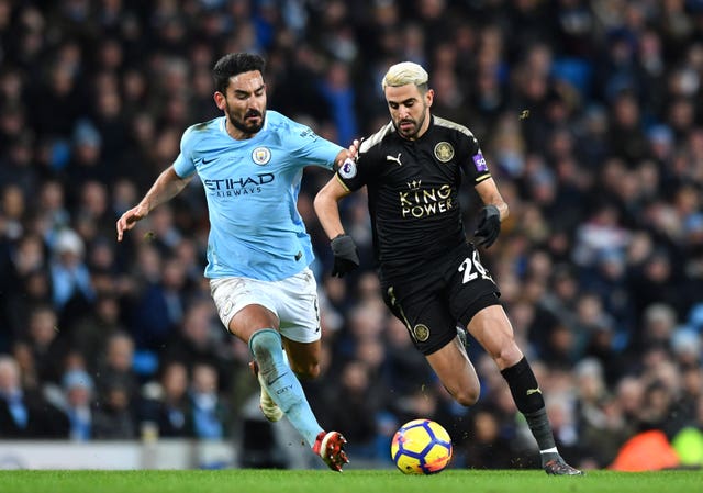 Riyad Mahrez (right) was a key player for Leicester.