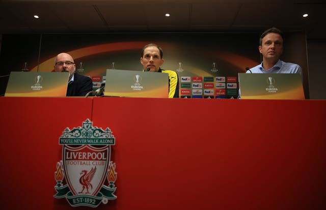 Liverpool v Borussia Dortmund – UEFA Europa League – Quarter Final – Second Leg – Borussia Dortmund Training and Press Conference – Anfield