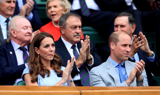 The Duchess and Duke of Cambridge were at Centre Court